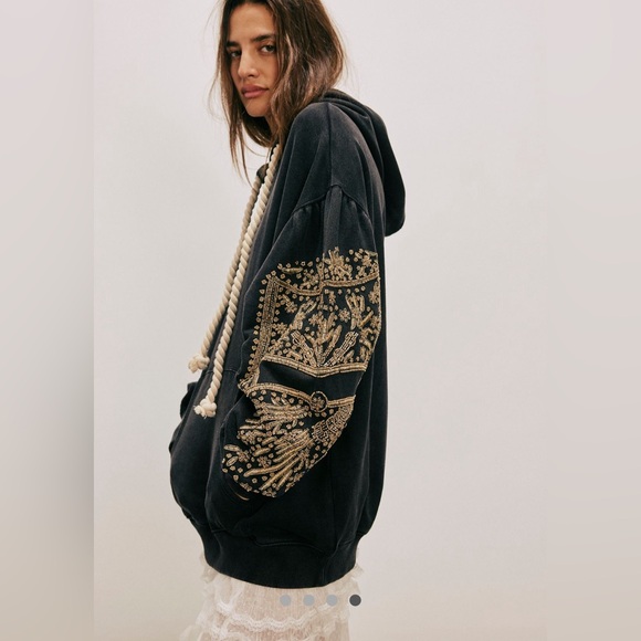 Free People Encrusted Sweatshirt/Hoodie - Picture 8 of 9